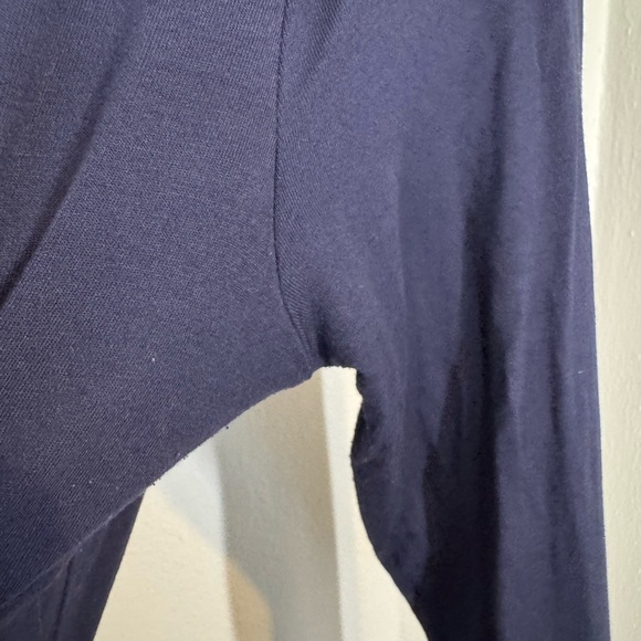 Boden Classic Knee-length Navy Wrap Dress Stretch Jersey, US size 14 - Picture 7 of 12